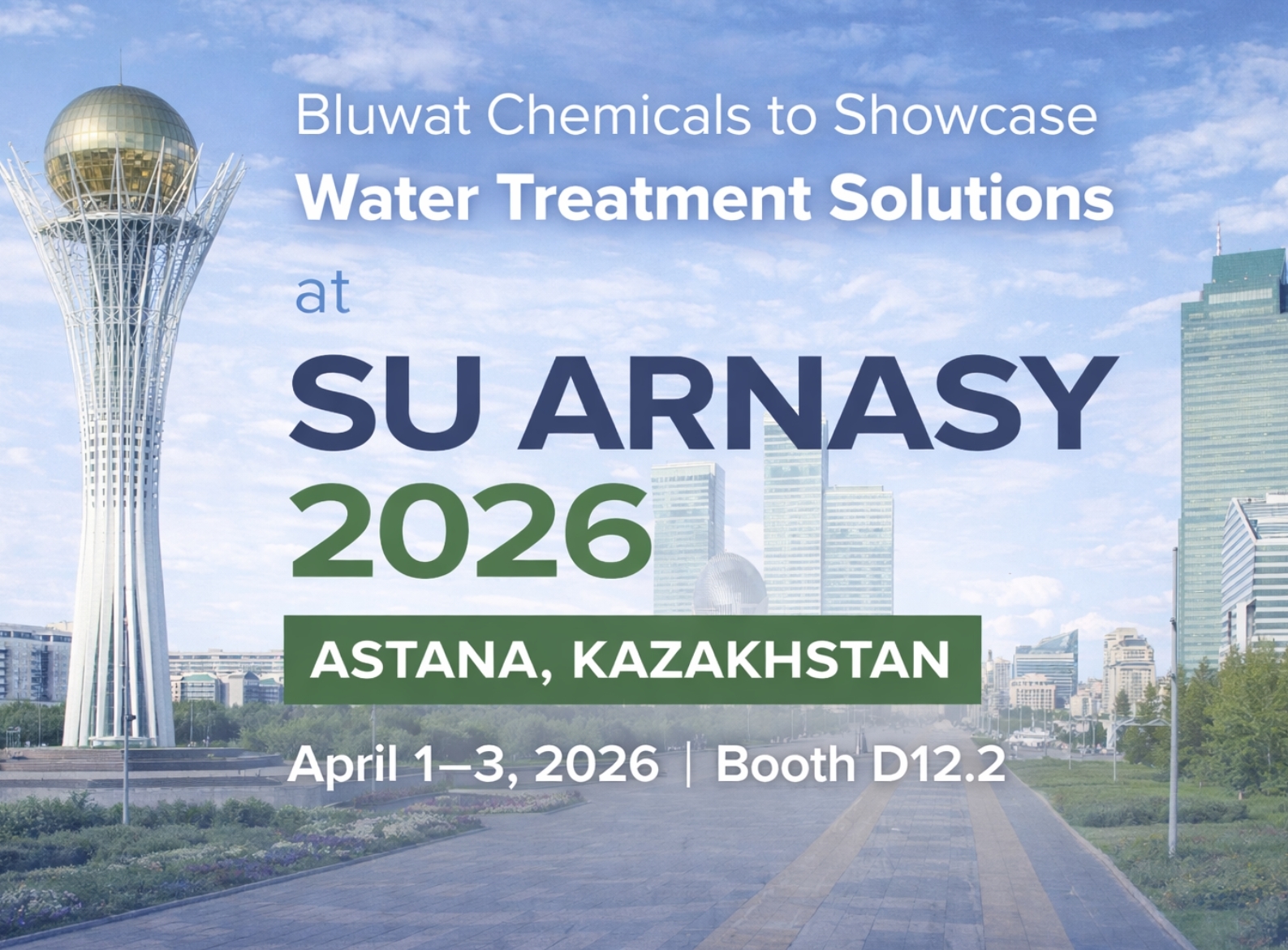 Latest company blogs about Bluwat Chemicals to Showcase Water Treatment Solutions at SU ARNASY 2026 in Kazakhstan