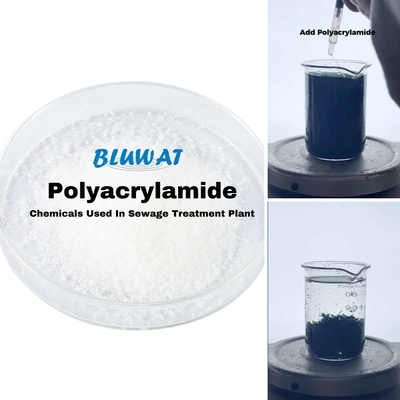 Chemicals Polyacrylamide Polyelectrolyte Flocculants Sewage Treatment Plant 25million