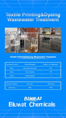 Textile Processing Bluwat Ferric Sulphate Effluent Wastewater Treatment