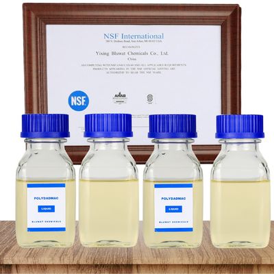 buy NSF Certified Efficiency Poly DADMAC Water Purifying Chemical Low To Very Viscosity Solid Content 19%-51% online manufacture