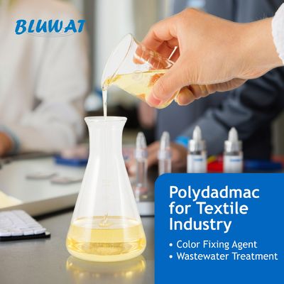 Buy PolyDADMAC for Textile Wastewater Treatment and Color Fixing | Bluwat Chemicals online manufacture