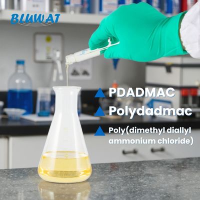 buy PDADMAC Cationic Polyelectrolyte Polymeric Quaternary Ammonium Salt For Textile Color Fixing And Dye Effluent Decolorization | Bluwat Chemicals online manufacture