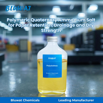 Buy Polymeric Quaternary Ammonium Salt Polydadmac for Paper Retention, Drainage and Dry Strength | Bluwat Chemicals online manufacture