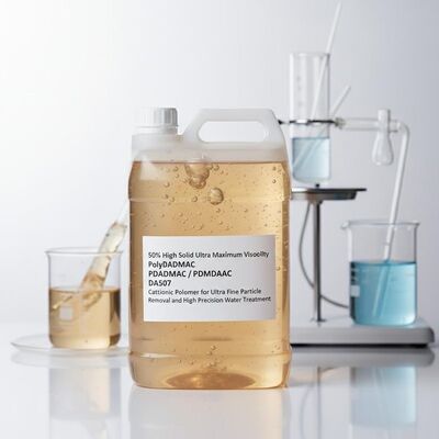Buy 50% High Solid Ultra Maximum Viscosity PolyDADMAC Quaternary Ammonium Polymer for Ultra Fine Particle Removal in High Precision Water Treatment online manufacture