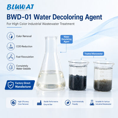 Buy BWD-01 Water Decoloring Agent CAS 55295-98-2 for High Color Industrial Wastewater Treatment with 50% Solid Content online manufacture