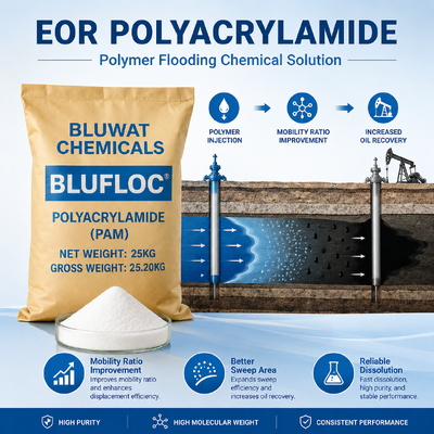 Buy BLUFLOC Anionic Polyacrylamide 20 to 100 Mesh for Oil and Gas Drilling Fluid Stabilization online manufacture