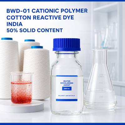 Buy 50% BWD-01 Cationic Polymer for Cotton Reactive Dye Wastewater Treatment in India online manufacture