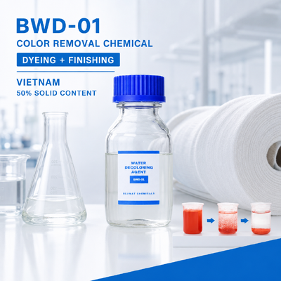 Buy BWD-01 Color Removal Chemical for Textile Dyeing and Finishing Wastewater in Vietnam online manufacture