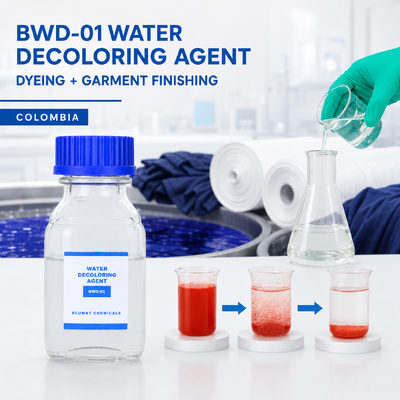 Buy BWD-01 Water Decoloring Agent for Textile Dyeing and Garment Finishing Effluent in Colombia online manufacture