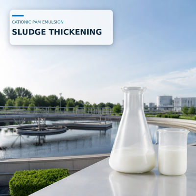 Buy High Molecular Weight Cationic PAM Emulsion for Municipal Sludge Thickening with Medium to Ultra-High Charge online manufacture