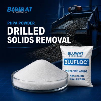 Buy PHPA Powder Flocculant with 89% Min. Solid Content Anionic Copolymer for Industrial and Oilfield Drilling Grade Applications online manufacture