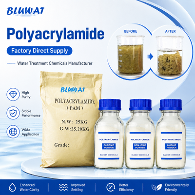 Buy Blufloc Anionic Cationic Nonionic Polyacrylamide Powder For Water Treatment, Mining and Industrial Separation online manufacture