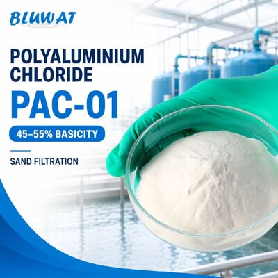 Buy 45-55% Basicity 25kg Bag PAC-01 Polyaluminium Chloride for Sand Filtration Pretreatment online manufacture