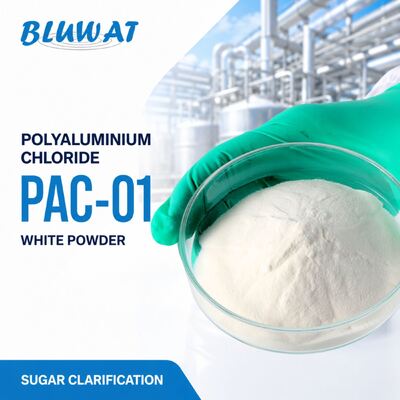 Buy 45-55% Basicity White Powder PAC-01 Polyaluminium Chloride for Sugar Clarification online manufacture