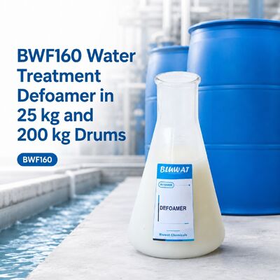 Buy BWF160 Nonionic Silicone Defoamer for Wastewater Effluent with 50-300 ppm Dosage in 25 kg and 200 kg Drums online manufacture