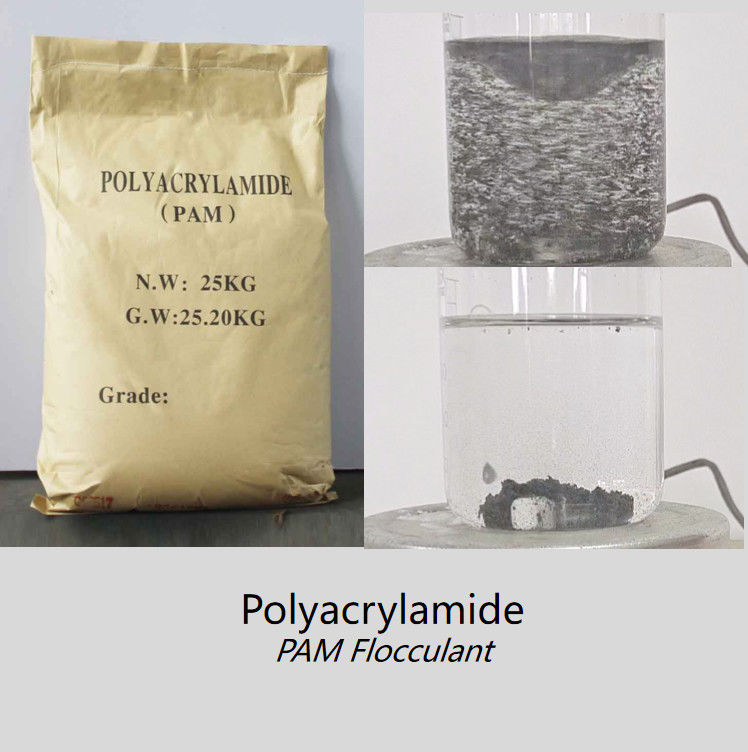 Water Flocculation Agents Pam Powder Chemical For Sewage Treatment