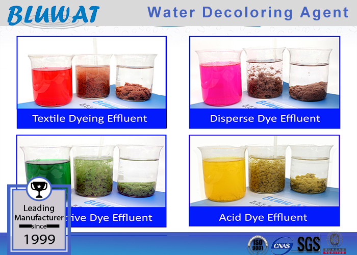 Liquid Water Decoloring Agent Effluent Treatment Chemical For Color Remove COD Decrease