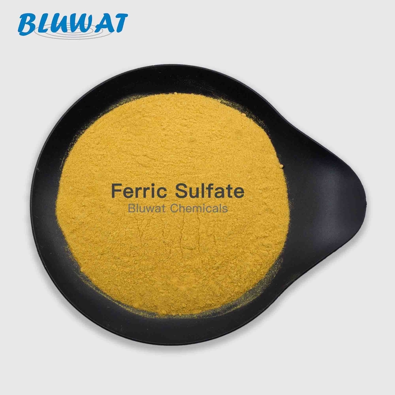 Yellow Crystalline Solid Ferric Sulphate Water And Wastewater Treatment
