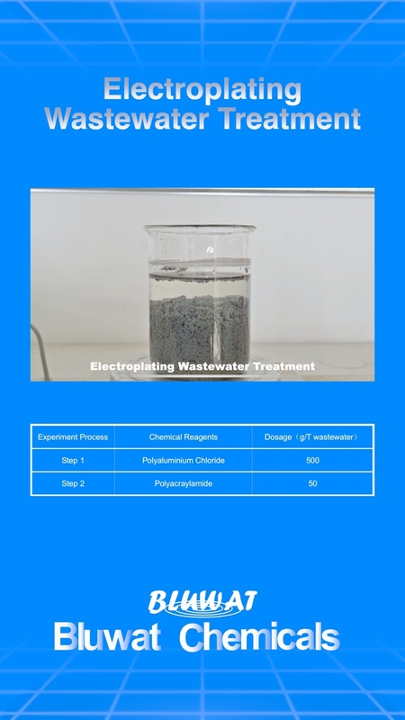 Blufloc CPAM Cationic Polyacrylamide Electroplating Wastewater Effluent Treatment