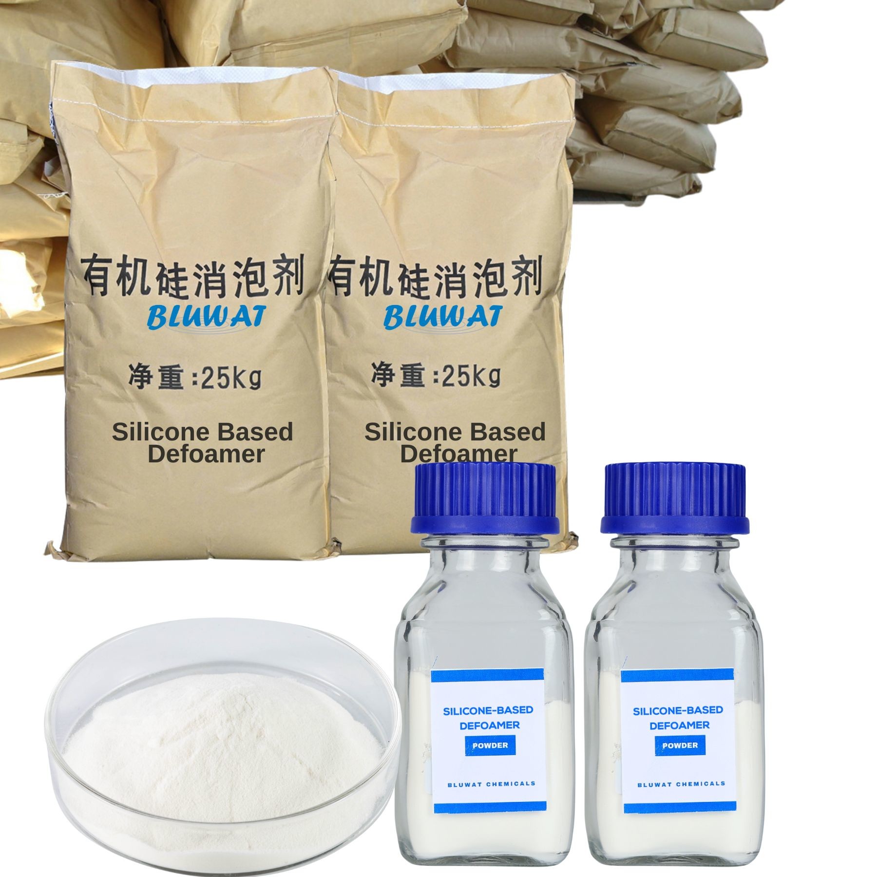 25KG Silicone Antifoam Powder High-Efficiency Foam Control Defoamer For ...