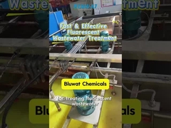 Fluorescent Wastewater Jar Test | Fast Decolorization with Bluwat Chemicals