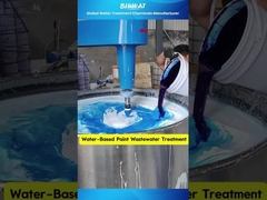 #DecoloringAgent Test on #PaintWastewater | Bluwat #PAM Flocculant Rapid Treatment Demo