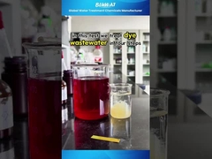 #Shorts | Dye Wastewater Treatment with #DecoloringAgent #PAM #PAC | Bluwat Chemicals Lab Test