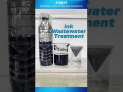 Printing Ink Wastewater Treatment | Decolorization & Clear Water Demo #shorts #wastewatertreatment